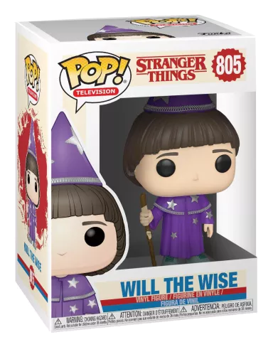 Stranger Things - Figurine Pop! Will le Sage N°805 — boîte seule sur fond transparent