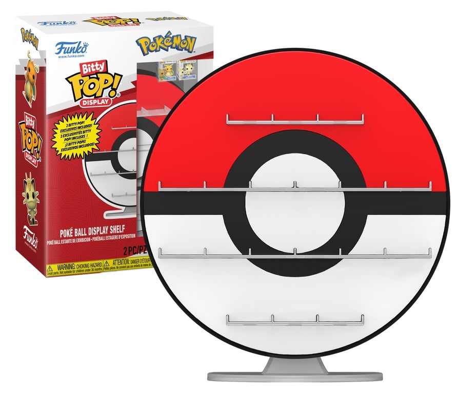 Pokémon - Présentoir Bitty Pop! Poké Ball avec Dracolosse et Miaouss