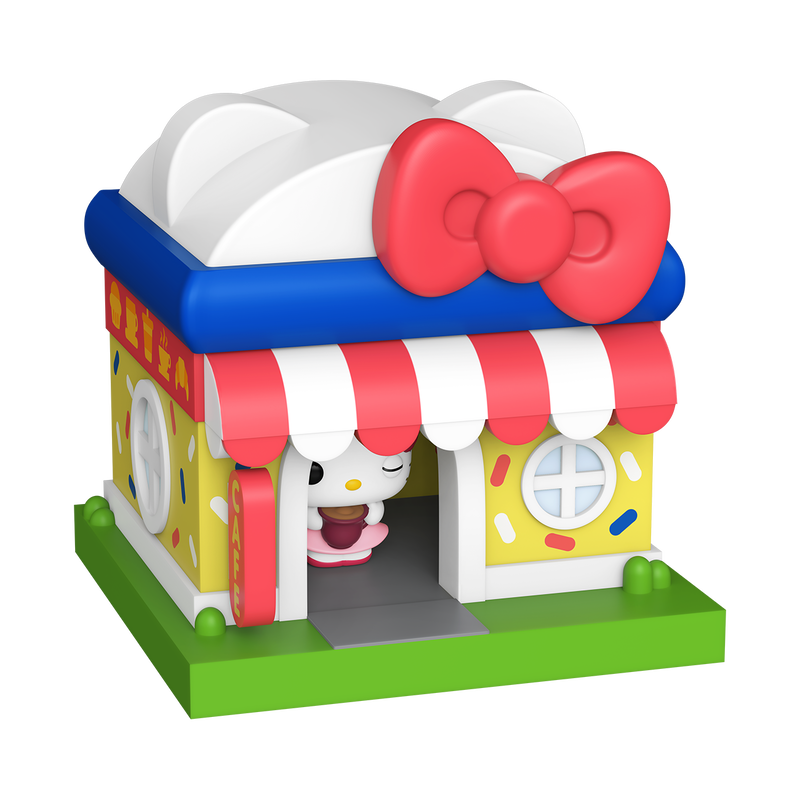Hello Kitty & Friends - Coffret Bitty Pop! Towns Sanrio Town - 3 Décors et Figurines — figurine et décor sans emballage